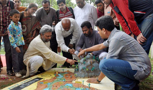 Ancient techniques were used to create the methods used by Mr Singh: Photograph courtesy by Tarun Bharat Sangh